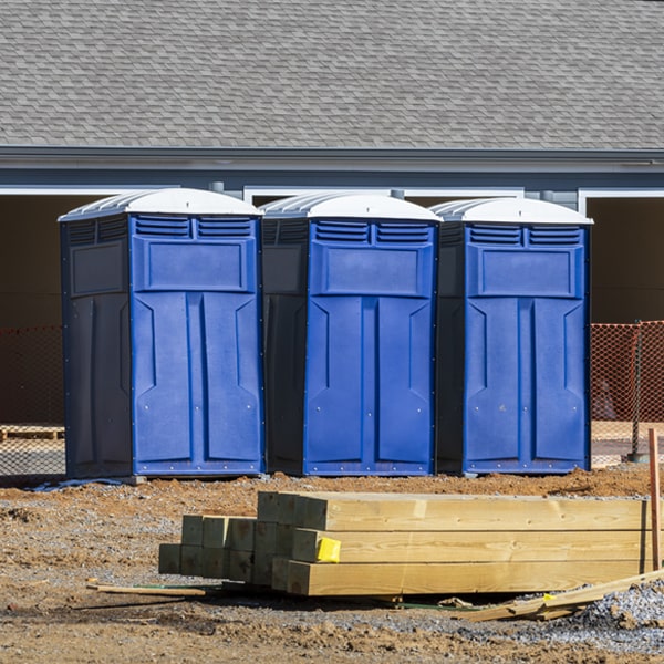 how can i report damages or issues with the porta potties during my rental period in Running Springs California